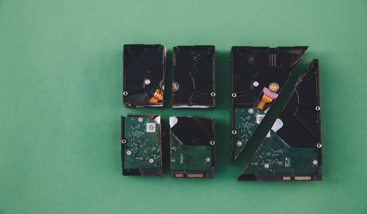 Pupils working on laptops